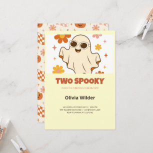 Invitation d'anniversaire Groovy Two Spooky 2ème
