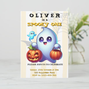 Invitation d'anniversaire Halloween 1ère année Gar