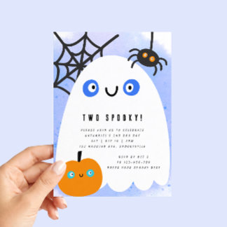 Invitation d'anniversaire Halloween 2 ans 'DEUX ÉP