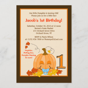 Invitation d'anniversaire Halloween 5x7 pour le 1e