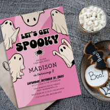 Invitation d'anniversaire Halloween « Let's Get Sp