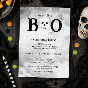 Invitation d'anniversaire Halloween Little Boo