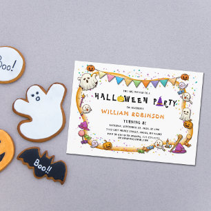 Invitation d'anniversaire Halloween pour enfants