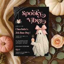 Invitation d'anniversaire Halloween pour un fantôm
