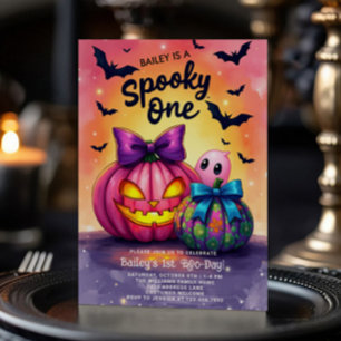 Invitation d'anniversaire Halloween Spooky One