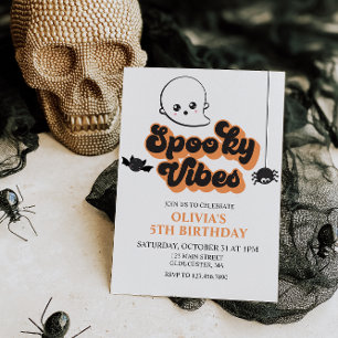Invitation d'anniversaire Halloween Spooky Vibes