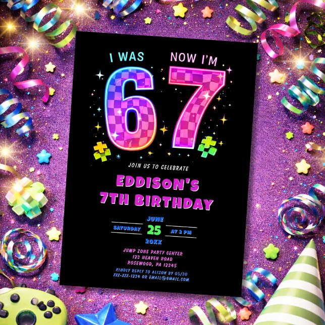 Invitation d'anniversaire J'avais 6 ans maintenant (Créateur téléchargé)