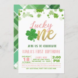 Invitation d'anniversaire Lucky One - Girl