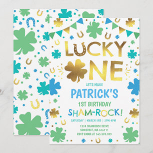 Invitation d'anniversaire Lucky One St. Patrick's 