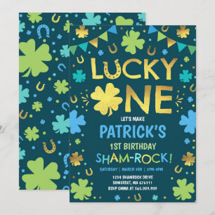 Invitation d'anniversaire Lucky One St. Patrick's