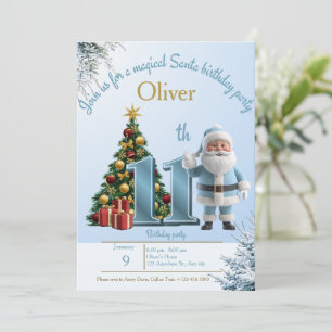 Invitation d'anniversaire Magique de Père Noël – 1