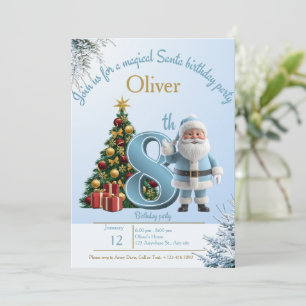 Invitation d'anniversaire Magique de Père Noël – 8