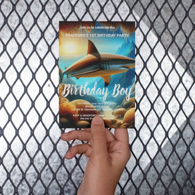 Invitation d'anniversaire Majesté des profondeurs (Créateur téléchargé)