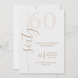 Invitation d'anniversaire minimaliste
