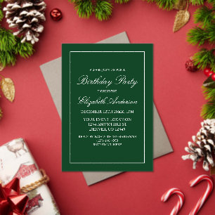 Invitation d'anniversaire minimaliste classique