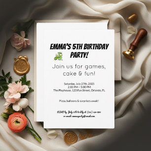 Invitation d'anniversaire Modèles Planification
