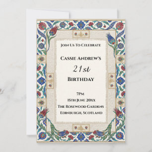 Invitation d'anniversaire mosaïque pour un événeme