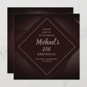 Invitation d'anniversaire Motif tendance