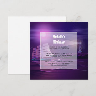 Invitation d'anniversaire nautique