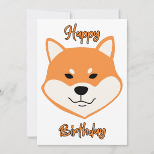Invitation d'anniversaire originale Shiba Inu