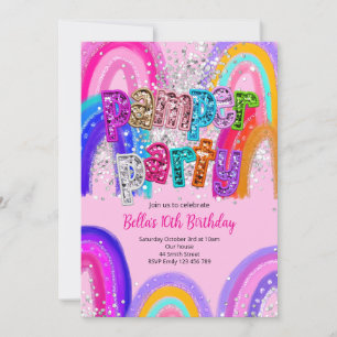Invitation d'anniversaire Pamper Party Spa