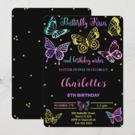 Invitation d'anniversaire papillon