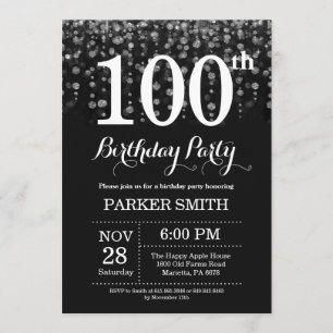 Invitation d'anniversaire Parties scintillant d'ar