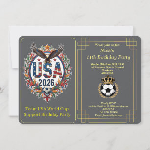 Invitation d'anniversaire personnalisée de l'équip
