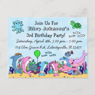 Invitation d'anniversaire personnalisée Famille Ba
