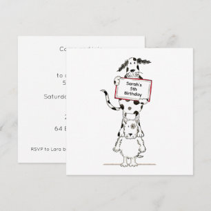 Invitation d'anniversaire personnalisée pour de mi