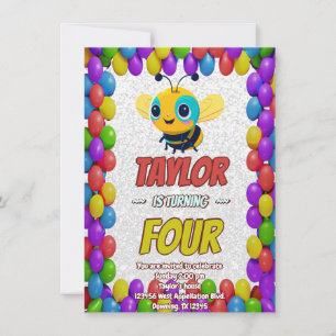 Invitation d'anniversaire personnalisée pour enfan