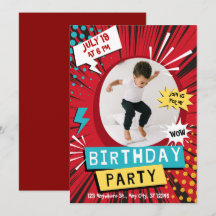 Invitation d'anniversaire personnalisée pour enfan