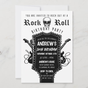 Invitation d'anniversaire personnalisée pour guita