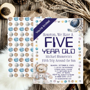 Invitation d'anniversaire personnalisée pour l'âge
