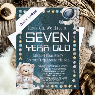 Invitation d'anniversaire personnalisée pour l'âge