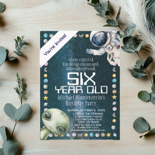 Invitation d'anniversaire personnalisée pour l'âge