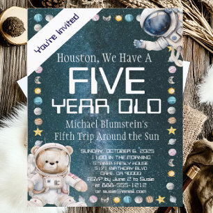 Invitation d'anniversaire personnalisée pour un th