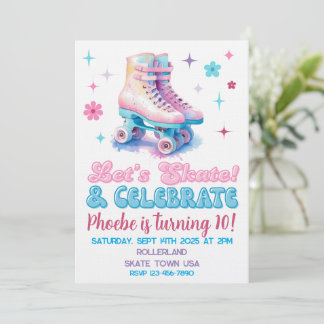 Invitation d'anniversaire personnalisée Retro Roll