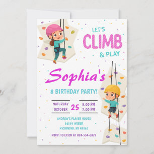 Invitation d'anniversaire personnelle pour l'escal