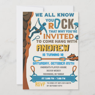 Invitation d'anniversaire personnelle pour l'escal