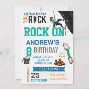 Invitation d'anniversaire personnelle pour l'escal