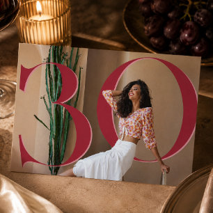 Invitation d'anniversaire photo pop moderne pour u