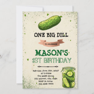 Invitation d'anniversaire Pickle