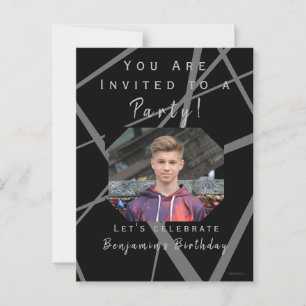 Invitation d'anniversaire pour adolescent HAMbWG