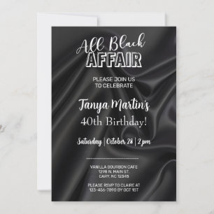 Invitation d'anniversaire pour adulte femme, soiré