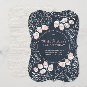 Invitation d'anniversaire pour adultes d'automne J