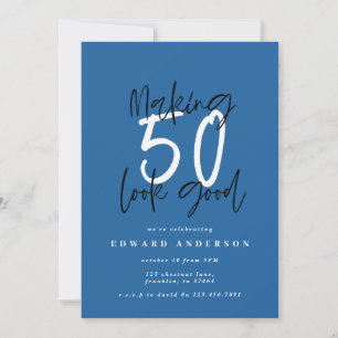 Invitation d'anniversaire pour avoir l'air bien à 