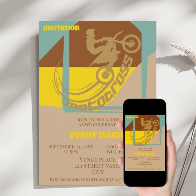 Invitation d'anniversaire pour célébration d'événe (Créateur téléchargé)