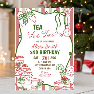 Invitation d'anniversaire pour deux personnes avec