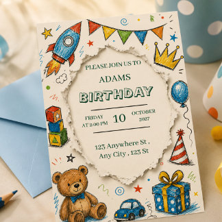 Invitation d'anniversaire pour enfants